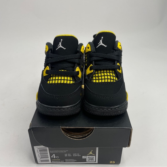 Nike Air Jordan 4 Retro TD “Thunder/Tour Yellow” 2023 - Picture 2 of 4